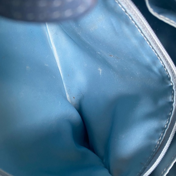 Genuine Coach Kristin Woven Leather Blue Hobo Crossbody Shoulder Bag w/Dust Bag - Picture 13 of 16